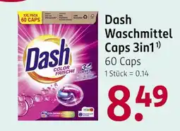 Rossmann Dash waschmittel caps 3in1 Angebot