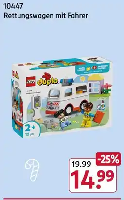 Rossmann Lego duplo rettungswagen mit fahrer Angebot