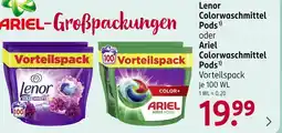 Rossmann Lenor / ariel colorwaschmittel pods Angebot
