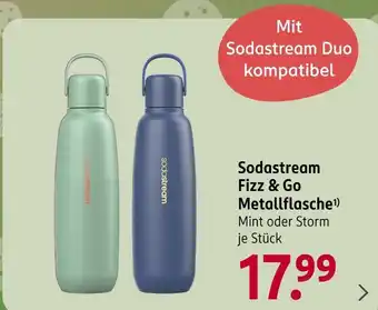 Rossmann Sodastream fizz & go metallflasche Angebot