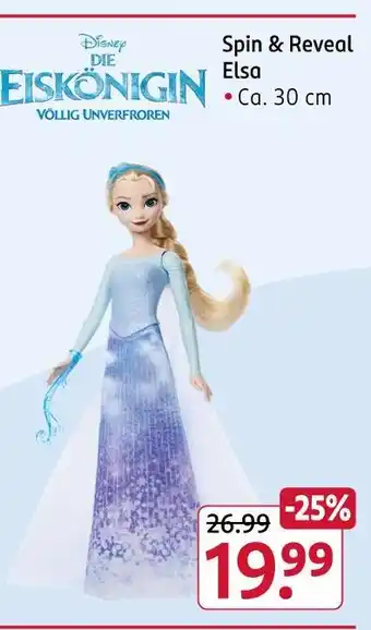 Rossmann Disney spin & reveal elsa Angebot