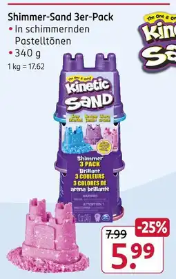 Rossmann Kinetic sand shimmer-sand 3er-pack Angebot