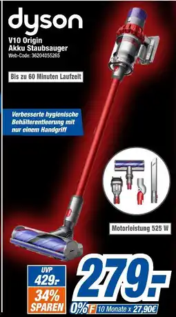 Expert Dyson v10 origin akku staubsauger Angebot