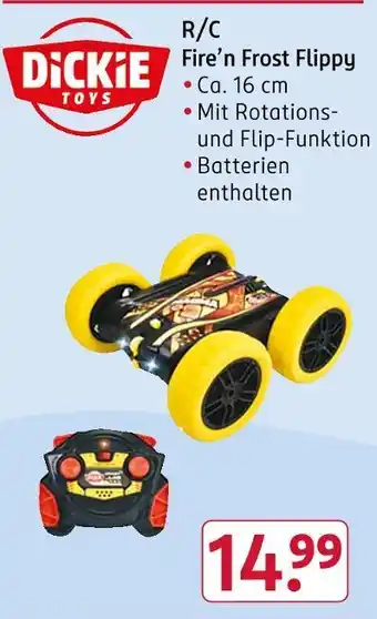 Rossmann Dickie toys r/c fire’n frost flippy Angebot