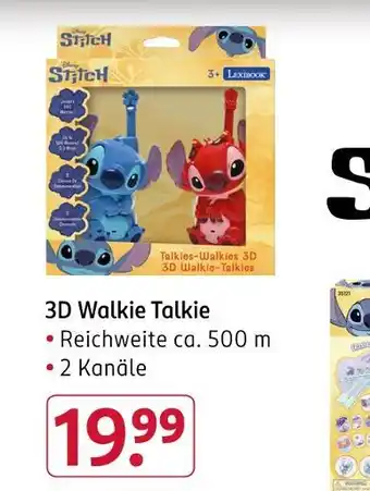 Rossmann Lexibook 3d walkie talkie Angebot