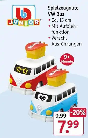 Rossmann Junior spielzeugauto vw bus Angebot