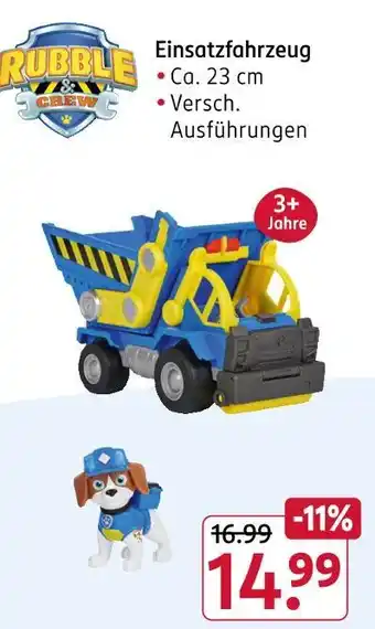 Rossmann Rubble & crew einsatzfahrzeug Angebot