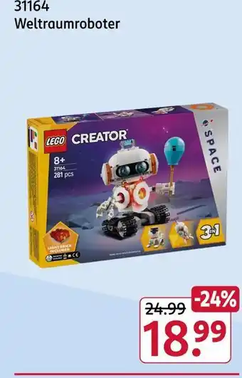 Rossmann Lego weltraumroboter Angebot