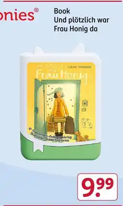 Rossmann Tonies book und plötzlich war frau honig da Angebot