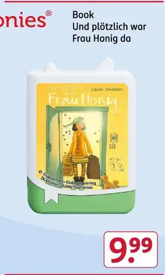 Rossmann Tonies book und plötzlich war frau honig da Angebot