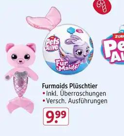 Rossmann Pets alive furmaids plüschtier Angebot
