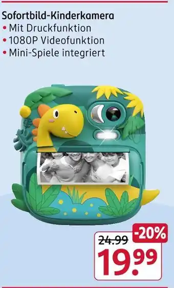 Rossmann Sofortbild-kinderkamera Angebot
