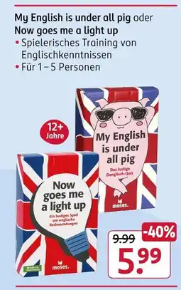 Rossmann Moses. my english is under all pig Angebot