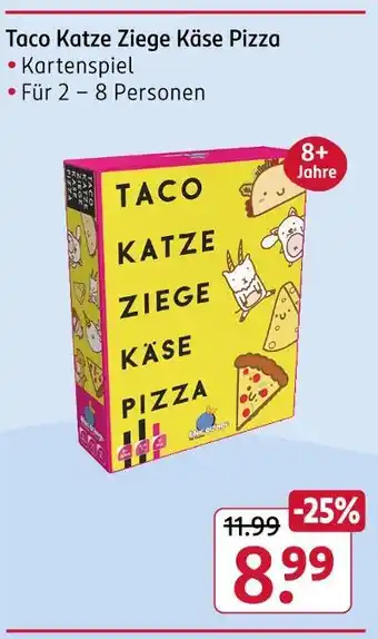 Rossmann Taco katze ziege käse pizza Angebot