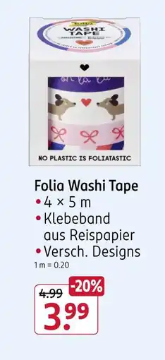 Rossmann Folia washi tape Angebot
