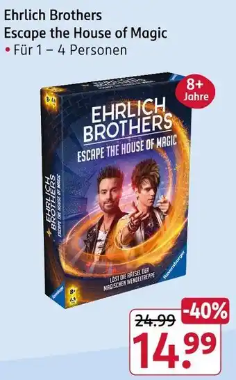 Rossmann Ehrlich brothers escape the house of magic Angebot