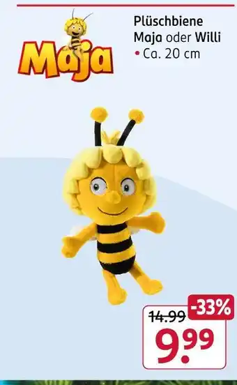 Rossmann Plüschbiene maja oder willi Angebot