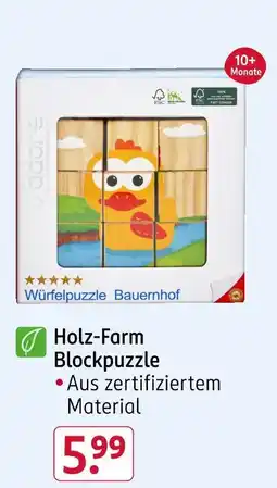 Rossmann Holz-farm blockpuzzle Angebot