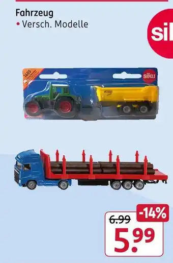 Rossmann Siku fahrzeug Angebot