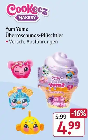 Rossmann Cookeez makery yum yumz überraschungs-plüschtier Angebot