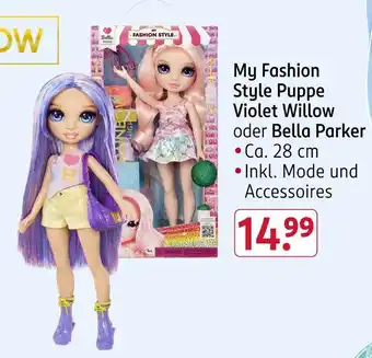 Rossmann My fashion style puppe violet willow oder bella parker Angebot