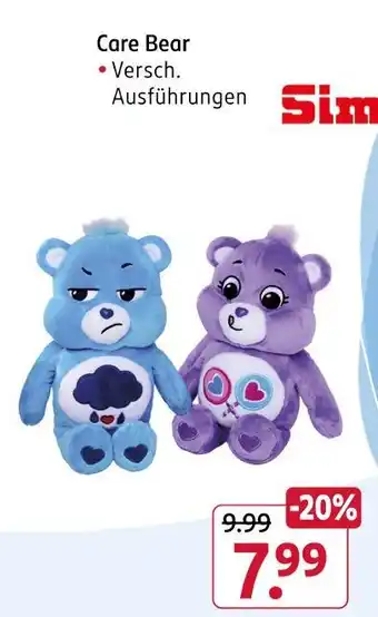 Rossmann Simba care bear Angebot