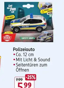 Rossmann Dickie polizeiauto Angebot