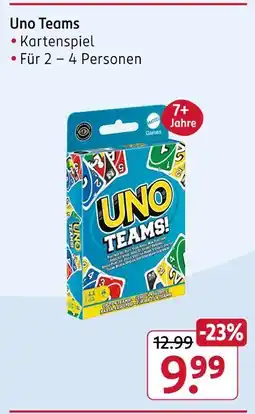 Rossmann Uno teams Angebot