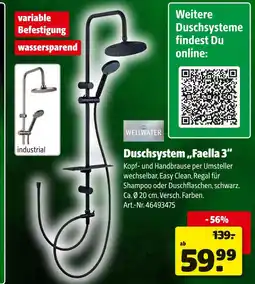 Hagebau Wellwater duschsystem faella 3 Angebot
