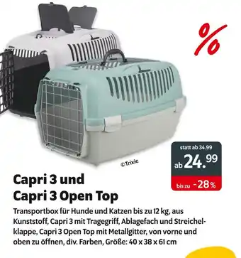 Das Futterhaus Trixie capri 3 und capri 3 open top Angebot