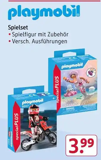 Rossmann Playmobil spielset Angebot