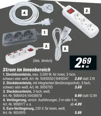 toom Baumarkt Steckdosenleiste für innen Angebot