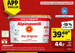 Hagebau Alpina alpinweiß Angebot