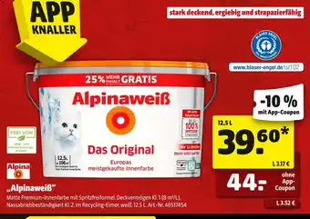 Hagebau Alpina alpinweiß Angebot
