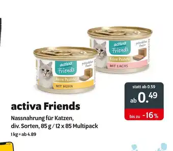 Das Futterhaus Activa friends nassnahrung für katzen Angebot