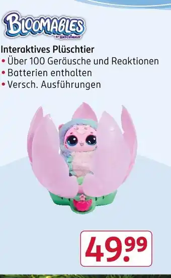 Rossmann Bloomables interaktives plüschtier Angebot