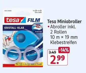 Rossmann Tesa miniabroller Angebot