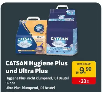 Das Futterhaus Catsan hygiene plus Angebot