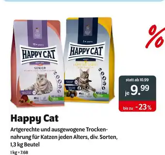 Das Futterhaus Happy cat senior atlantic lachs Angebot
