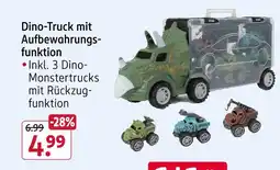 Rossmann Dino-truck mit aufbewahrungsfunktion Angebot