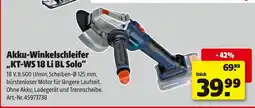 Hagebau Krafttronic akku-winkelschleifer kt-ws 18 li bl solo Angebot
