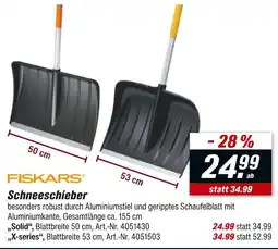 toom Baumarkt Fiskars solid schneeschieber Angebot