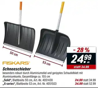 toom Baumarkt Fiskars solid schneeschieber Angebot