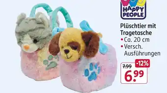 Rossmann Happy people plüschtier mit tragetasche Angebot