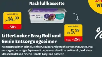 Das Futterhaus Litterlocker easy roll und genie entsorgungseimer Angebot