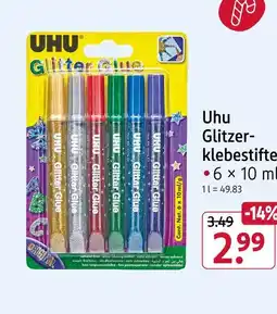 Rossmann Uhu glitzerklebestifte Angebot