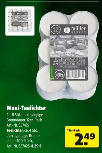Hagebau Müller maxi-teelichter Angebot