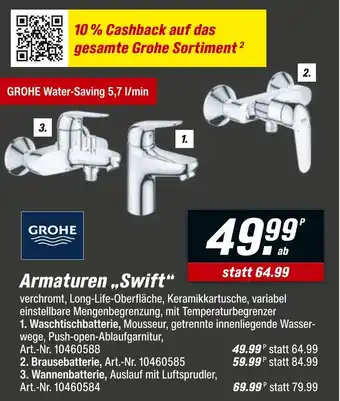 toom Baumarkt Grohe waschtischbatterie Angebot