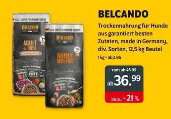 Das Futterhaus Belcando trockenahrung für hunde Angebot
