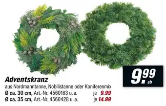 toom Baumarkt Adventskranz ca. 30 cm Angebot